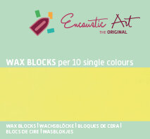 Encaustic Art wax - (39) neongeel doosje 10 st. 