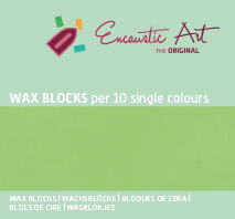 Encaustic Art wax - (40) neongroen doosje 10 st. 