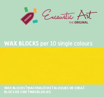 Encaustic Art wax - (44) middengeel doosje 10 st. 