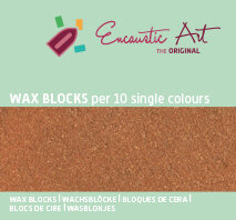 Encaustic Art wax - (28) brons doosje 10 st. 