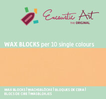 Encaustic Art wax - (30) pastel abrikoos doosje 10 st. 