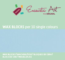 Encaustic Art wax - (31) pastel blauw doosje 10 st. 