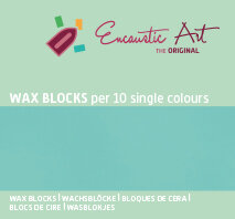 Encaustic Art wax - (33) pastel mintgroen doosje 10 st. 