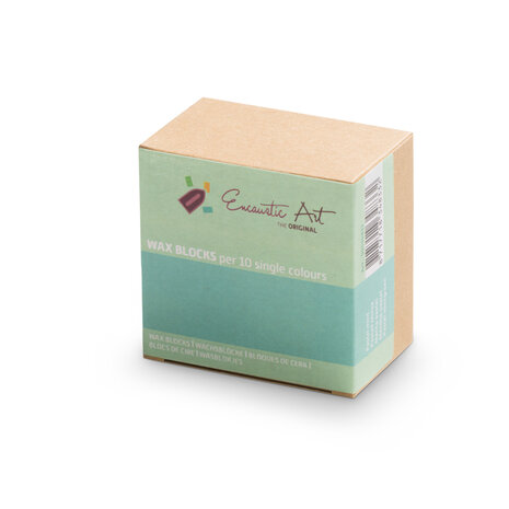 Encaustic Art wax - (33) pastel mintgroen doosje 10 st. 