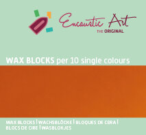 Encaustic Art wax - (20) okergeel doosje 10 st. 