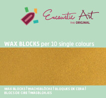 Encaustic Art wax - (25) goud doosje 10 st. 