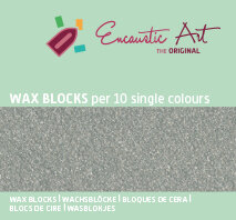 Encaustic Art wax - (26) zilver doosje 10 st. 