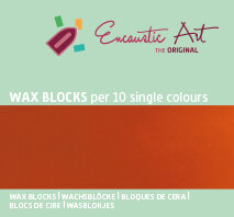 Encaustic Art wax - (14) geelbruin doosje 10 st. 