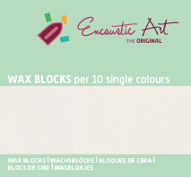 Encaustic Art wax - (16) wit doosje 10 st. 